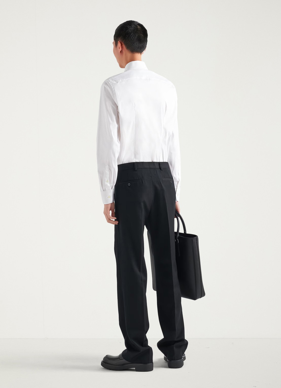 Prada Slim fit overhemd van katoen - achterkant 3 wit
