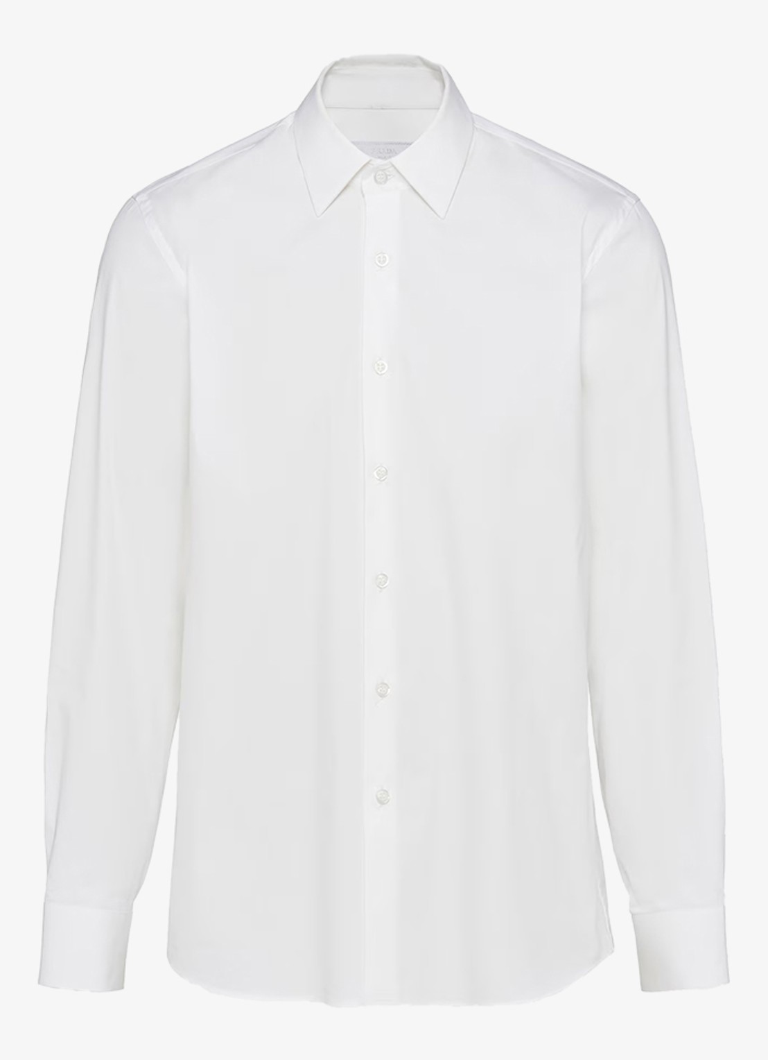 Prada Slim fit overhemd van katoen - voorkant wit