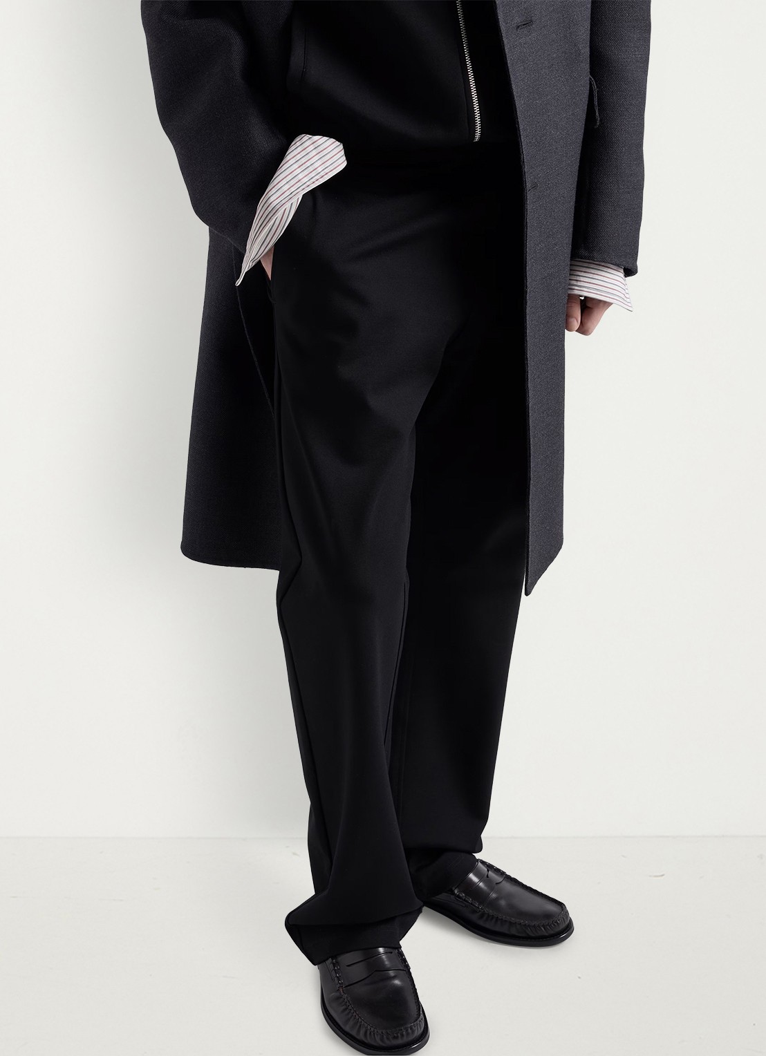 Prada Slim fit pantalon met steekzakken - detail 4 zwart