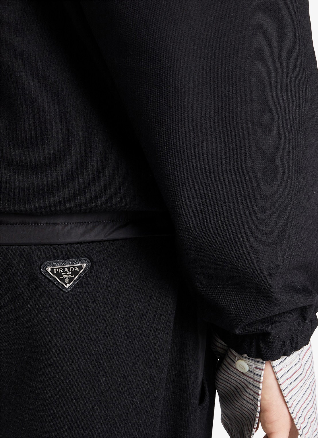 Prada Slim fit pantalon met steekzakken - detail 5 zwart
