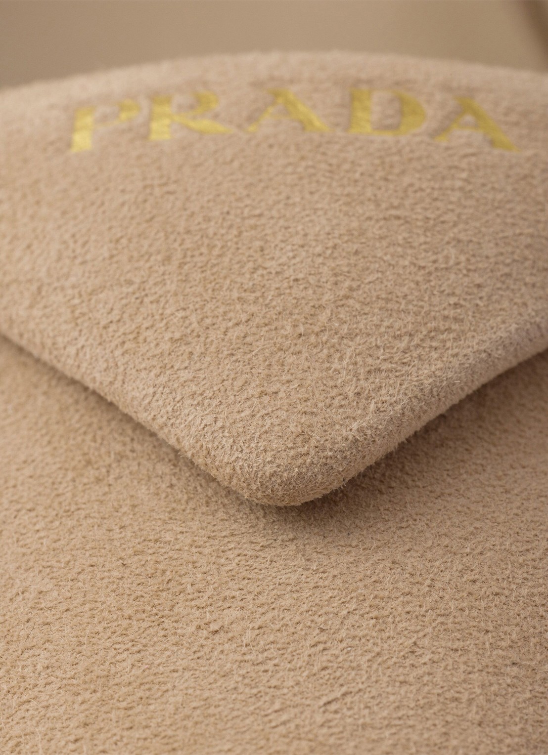 Prada Slingback van geitensuède - detail 3 beige