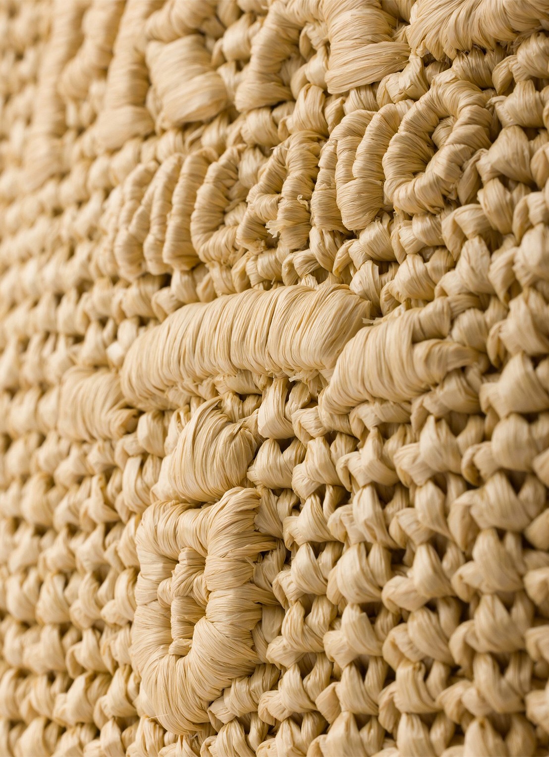 Prada Small handtas van crochet met logo - detail 5 lichtbruin