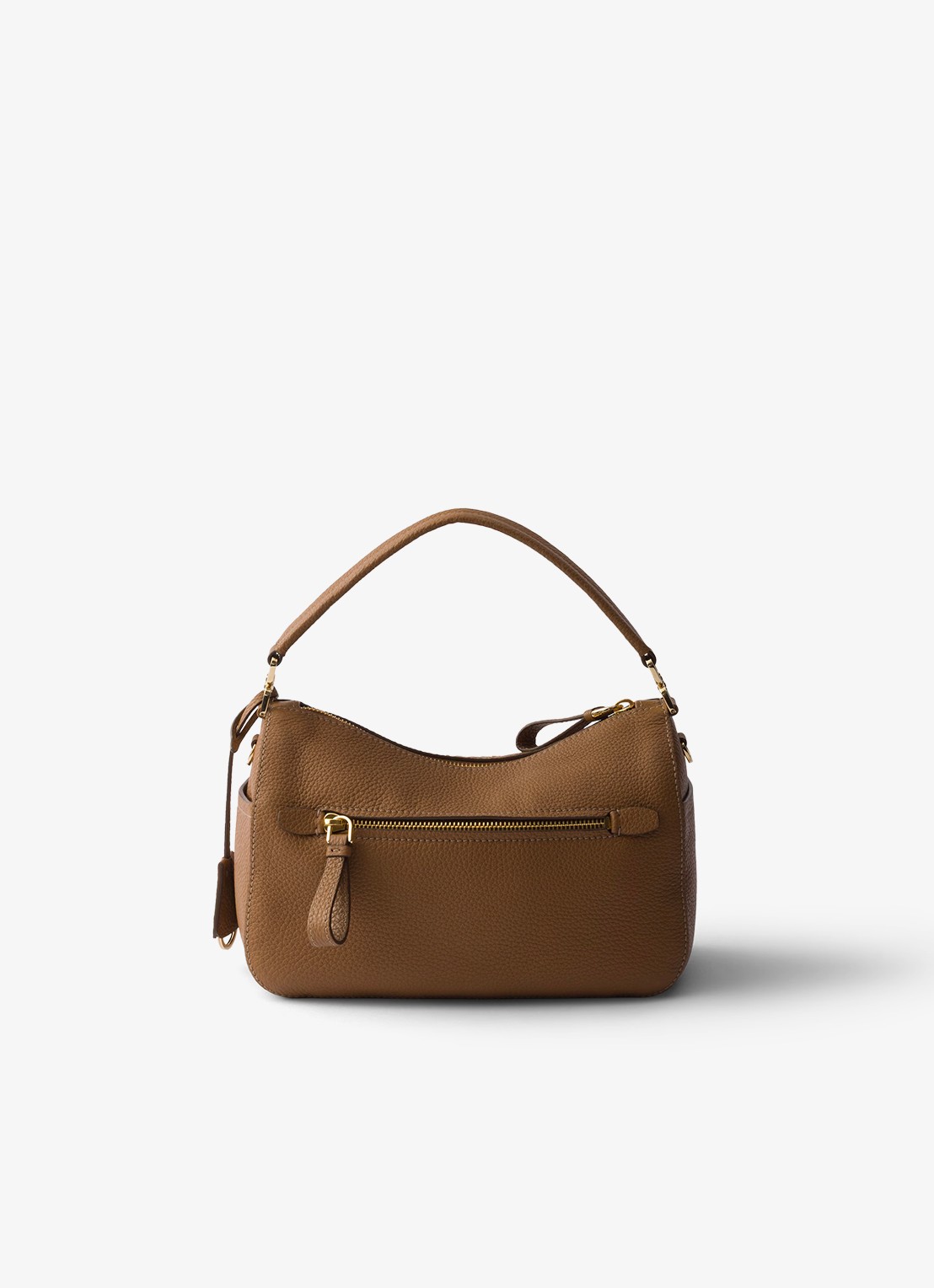 Prada Small handtas van kalfsleer - achterkant bruin