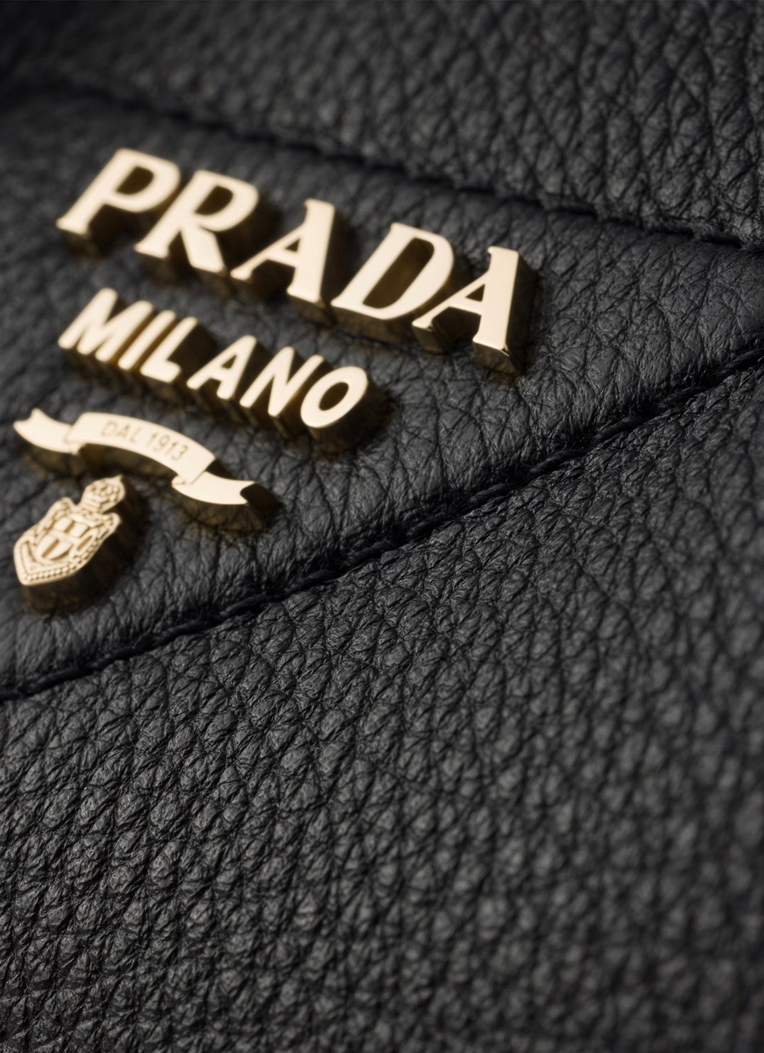 Prada Small handtas van kalfsleer - detail 5 zwart