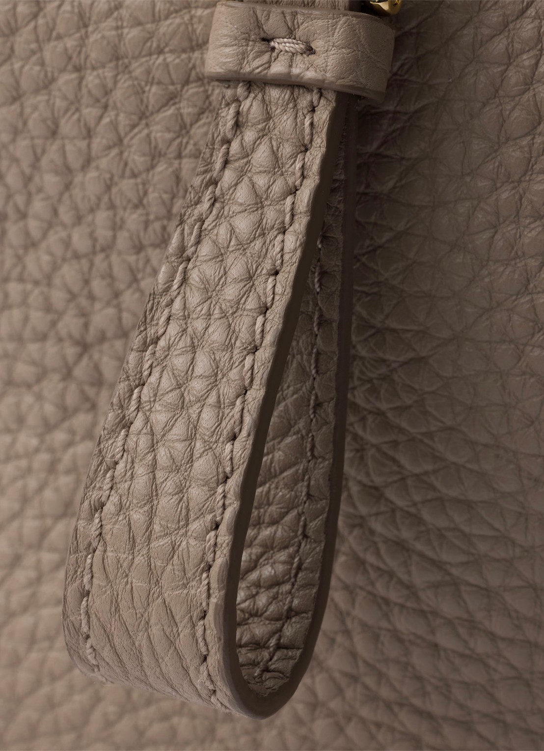 Prada Small handtas van kalfsleer - detail 4 taupe
