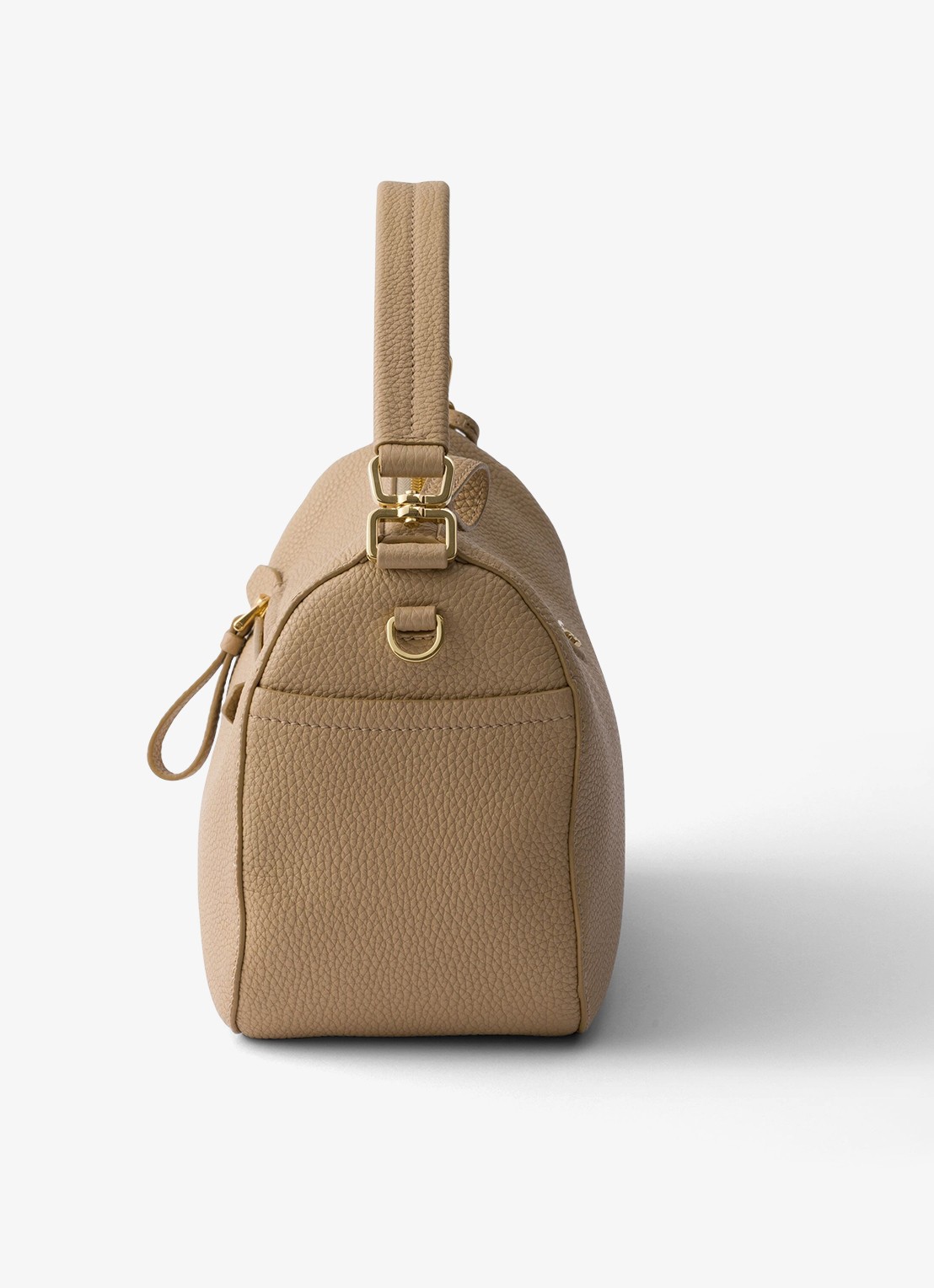Prada Small handtas van kalfsleer - detail 4 beige
