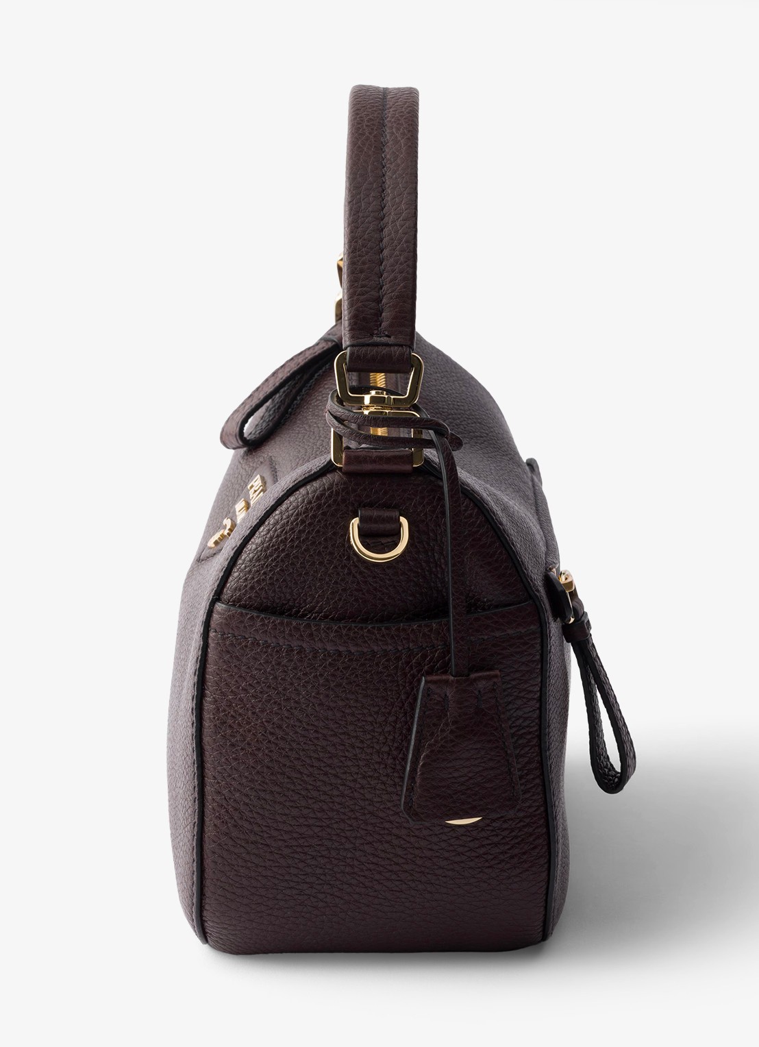 Prada Small handtas van kalfsleer - detail 4 donkerbruin