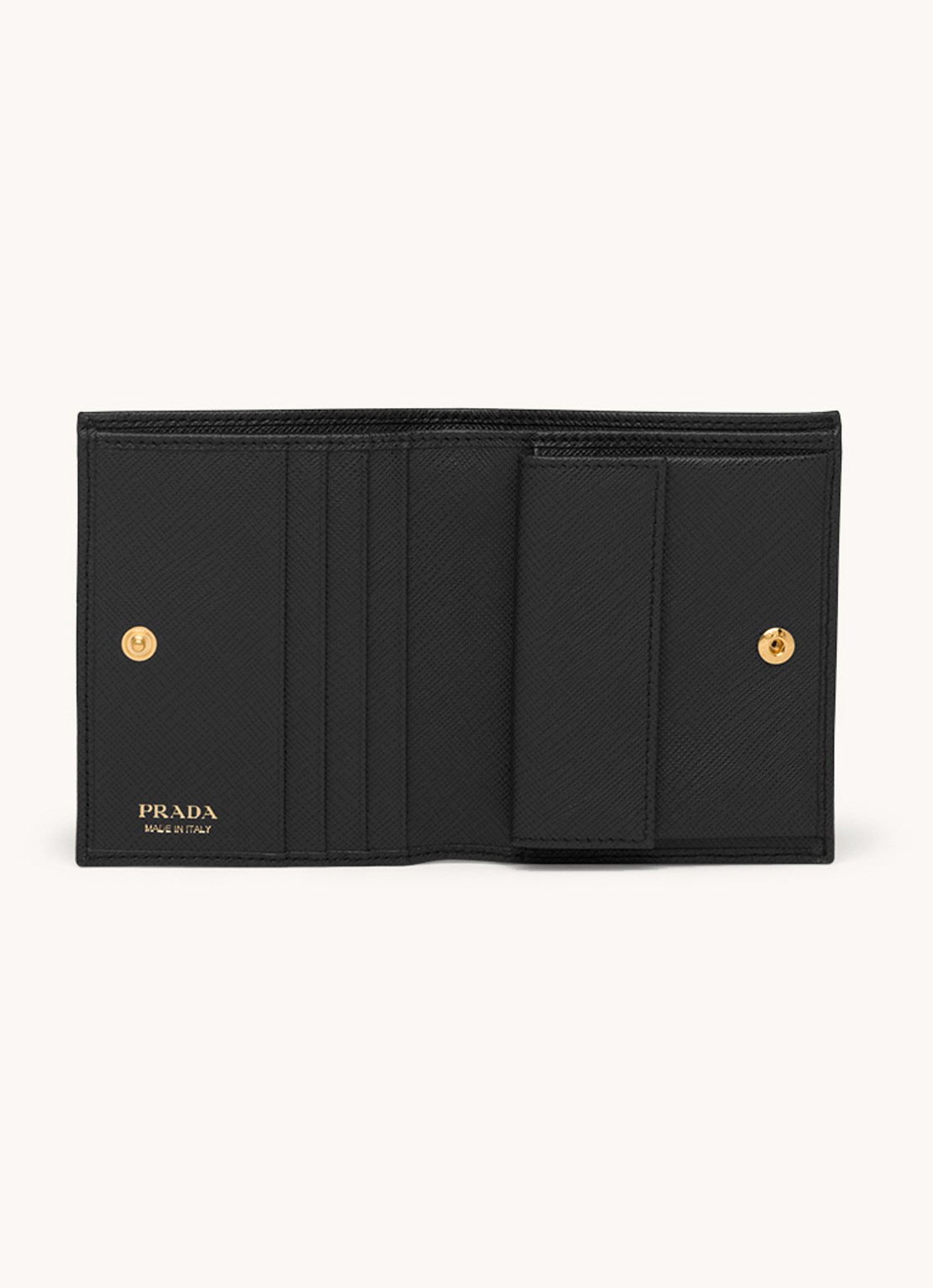 Prada Small portemonnee van kalfsleer  - detail 3 zwart