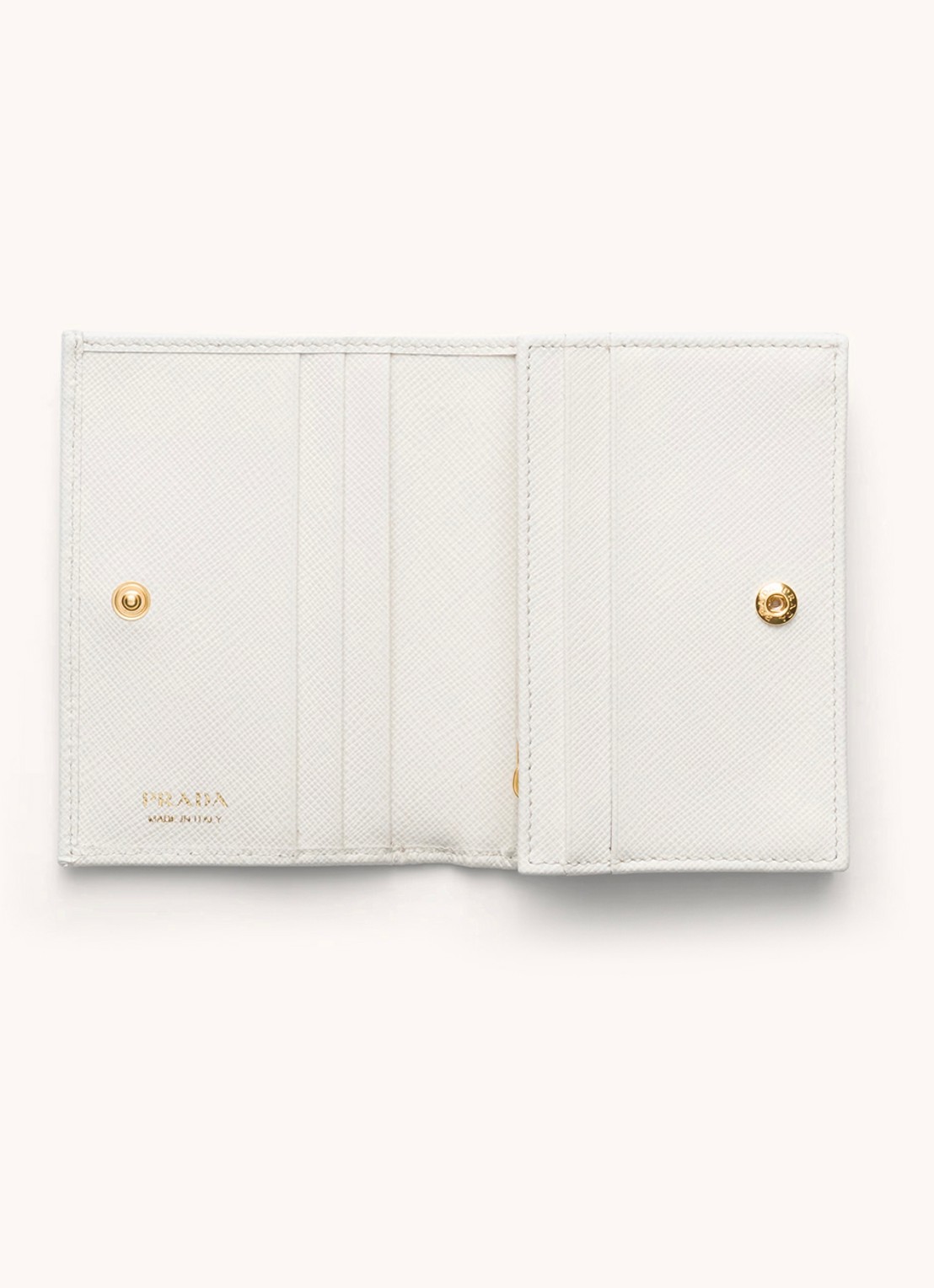 Prada Small portemonnee van kalfsleer - detail 3 wit