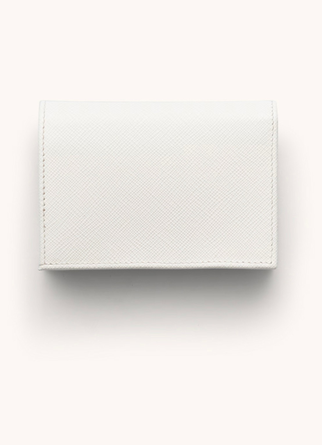 Prada Small portemonnee van kalfsleer - voorkant 2 wit