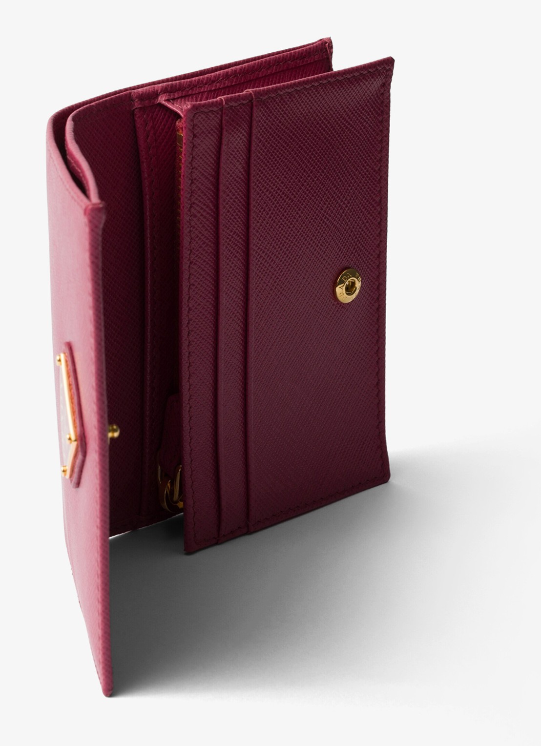 Prada Small portemonnee van kalfsleer - detail 3 roze