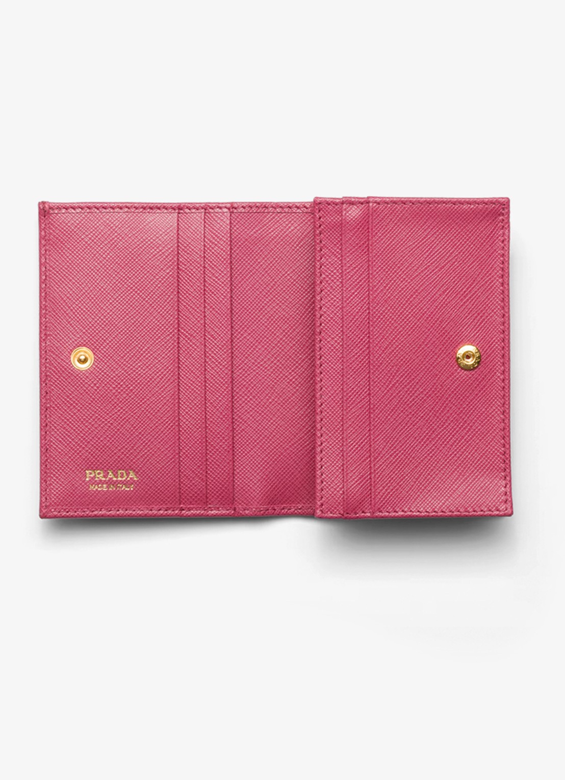 Prada Small portemonnee van kalfsleer - voorkant 2 roze