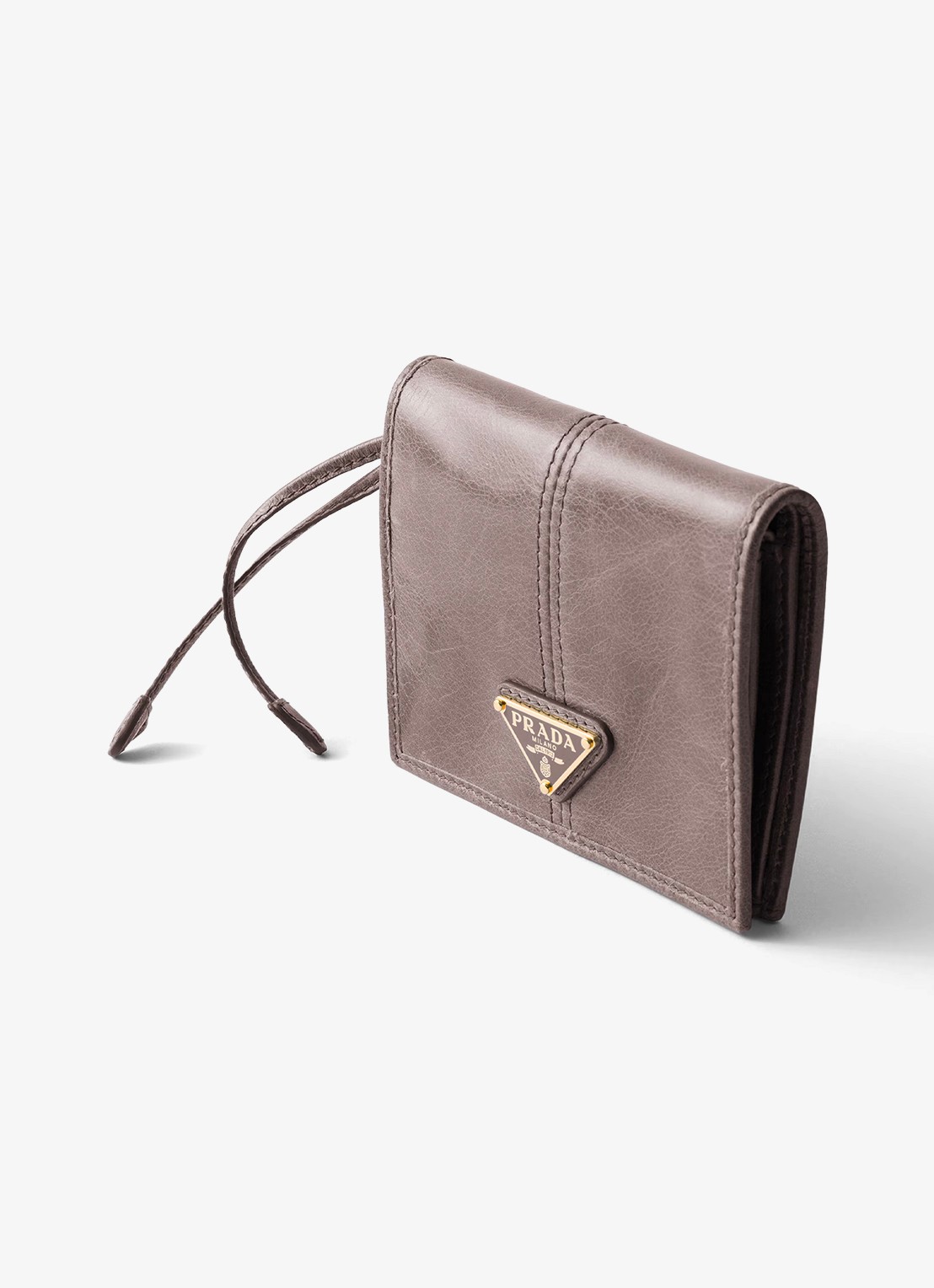 Prada Small portemonnee van kalfsleer - detail 4 taupe