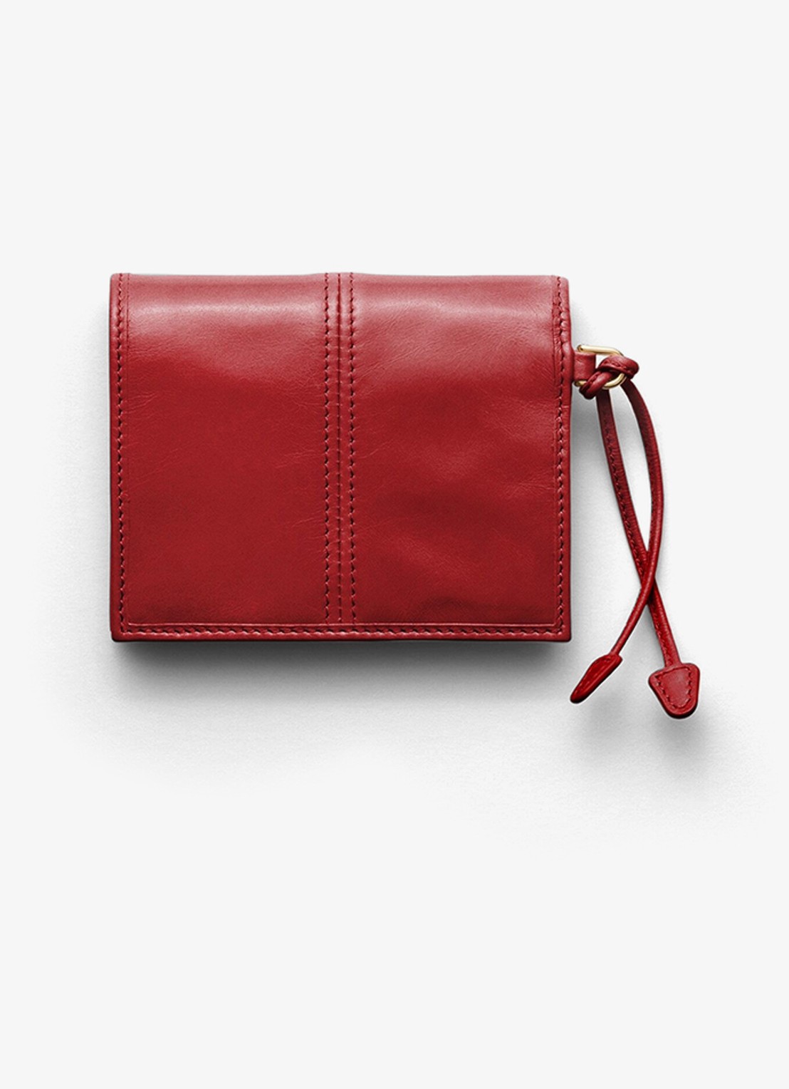 Prada Small portemonnee van kalfsleer - achterkant 3 rood