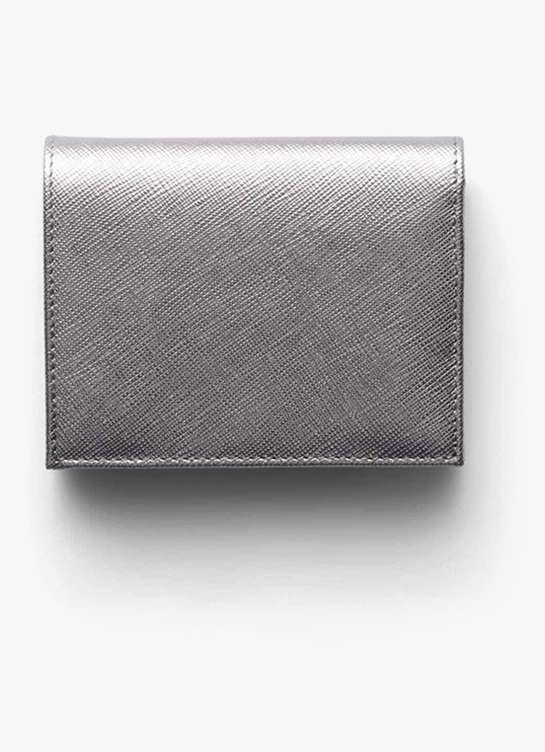 Prada Small portemonnee van kalfsleer  - achterkant zilver
