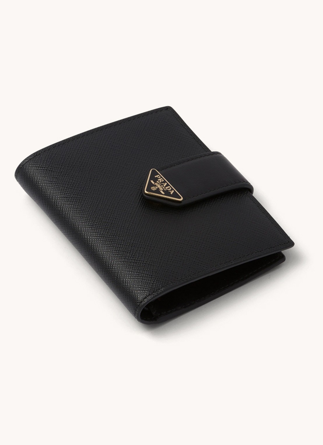 Prada Small portemonnee van leer - voorkant 3 zwart