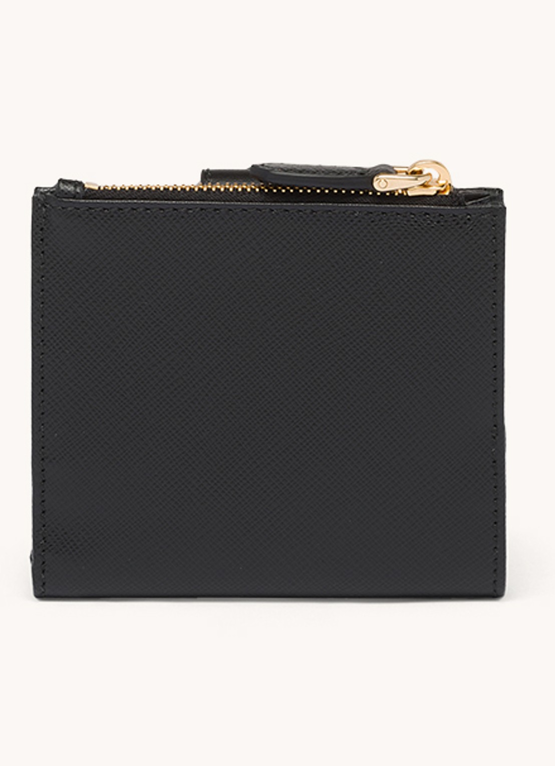 Prada Small portemonnee van leer - achterkant zwart