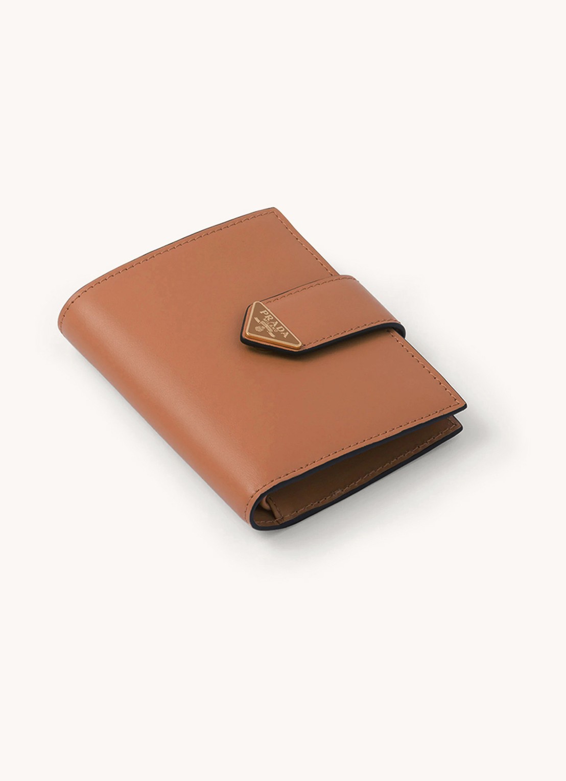 Prada Small portemonnee van leer - voorkant 3 roestbruin