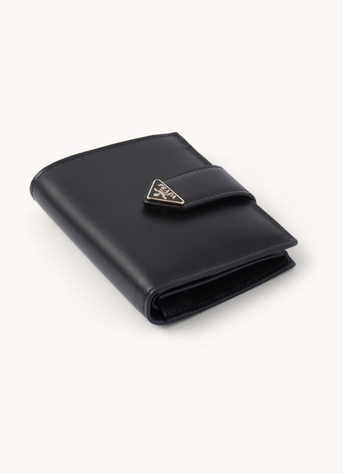 Prada Small portemonnee van leer - voorkant 2 zwart