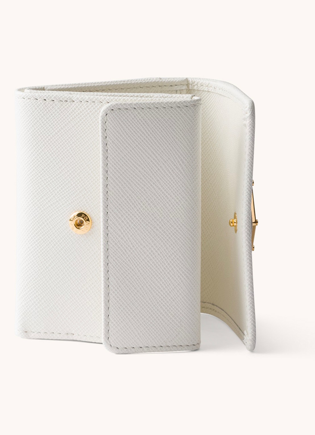 Prada Small portemonnee van leer - detail 2 wit