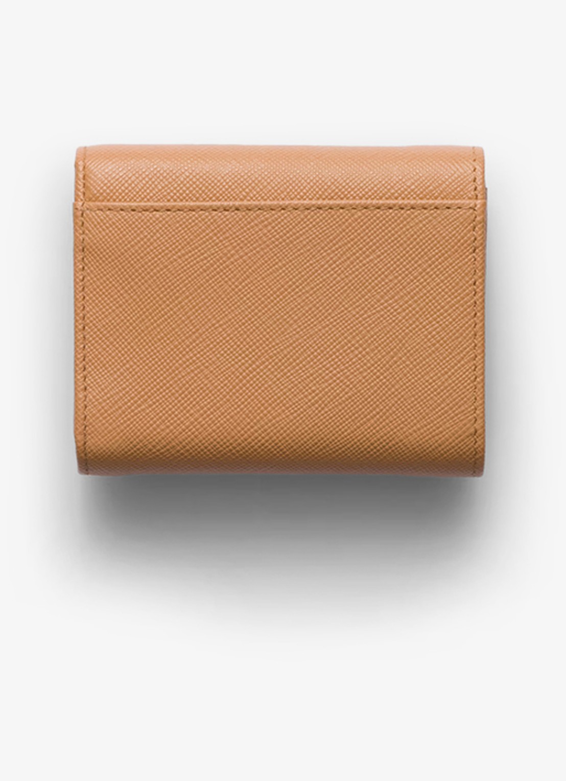 Prada Small portemonnee van leer - achterkant 4 camel