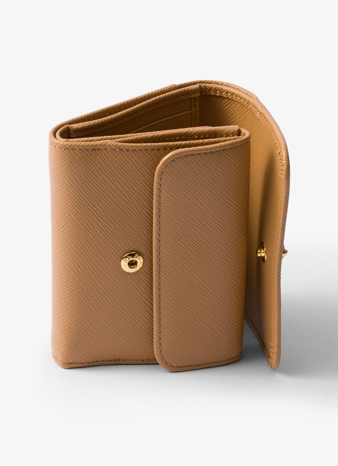 Prada Small portemonnee van leer - detail 3 camel