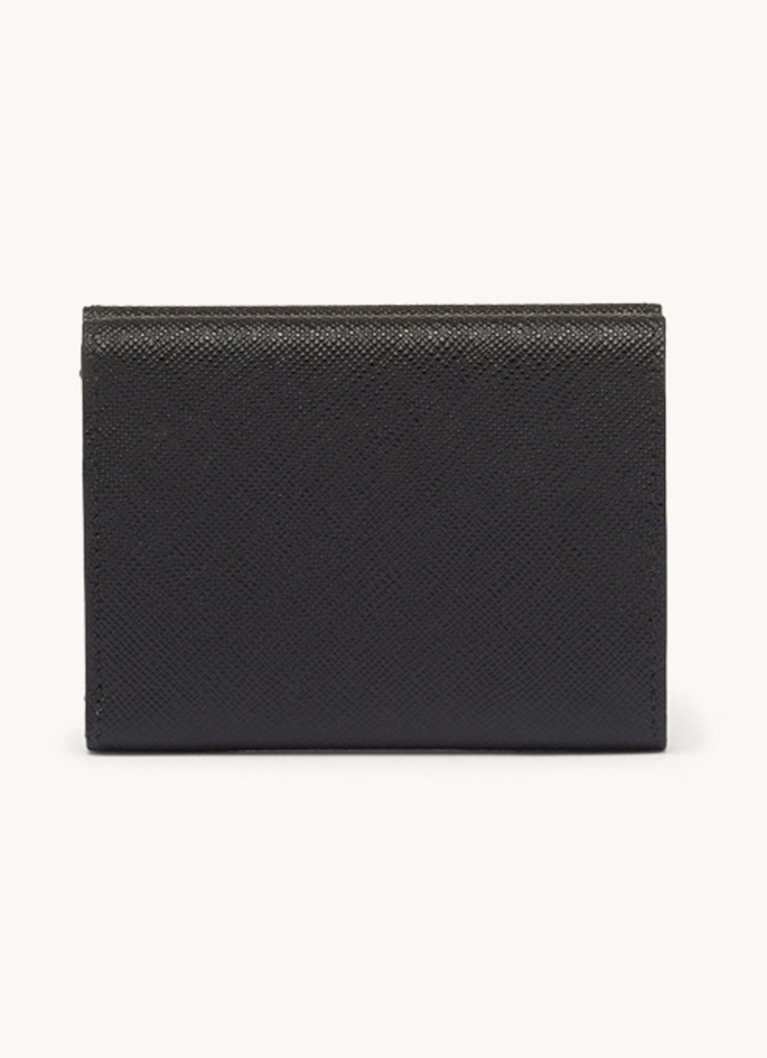 Prada Small Saffiano leather wallet - achterkant 3 zwart