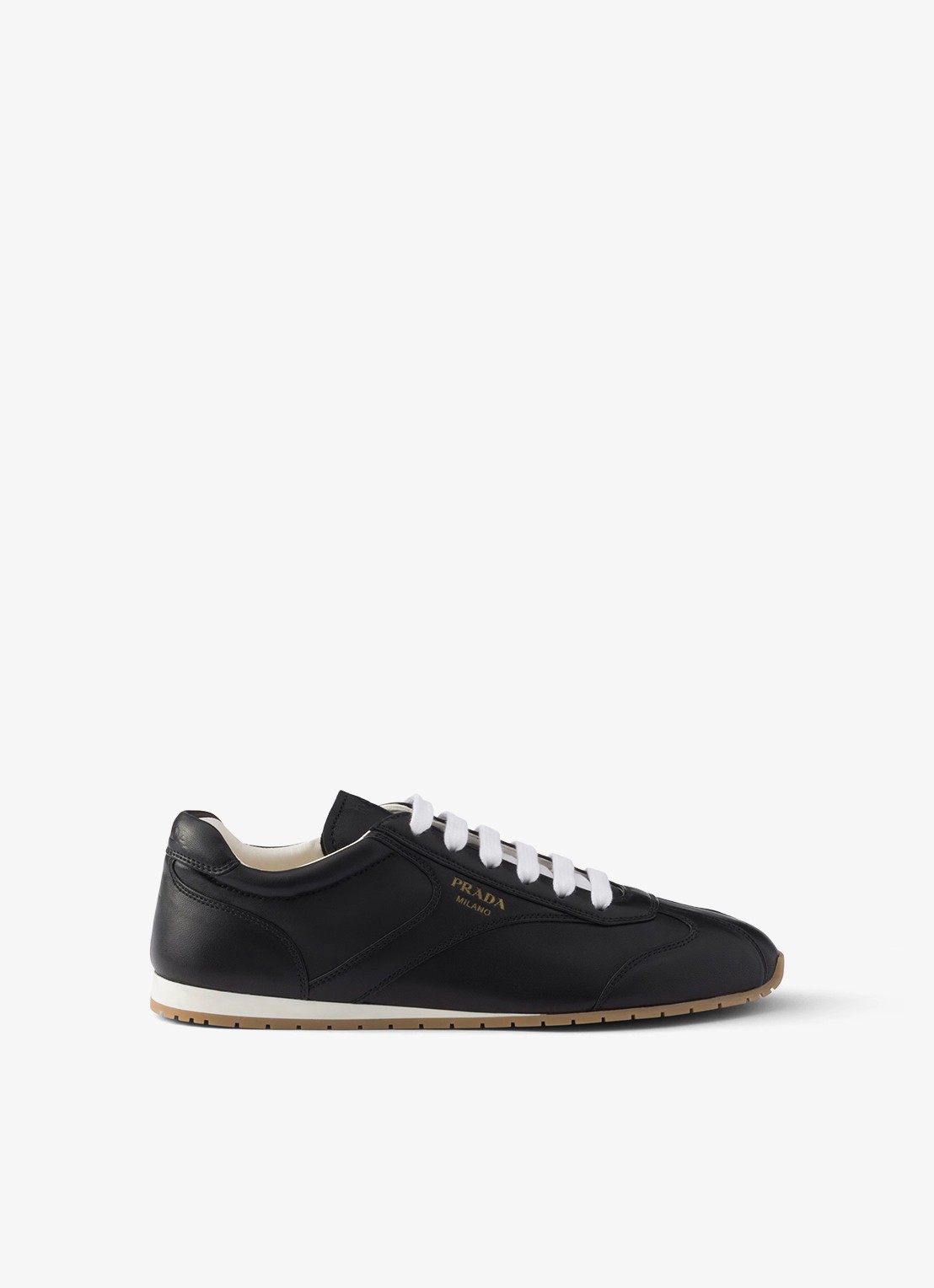 Prada Sneaker van leer - voorkant zwart