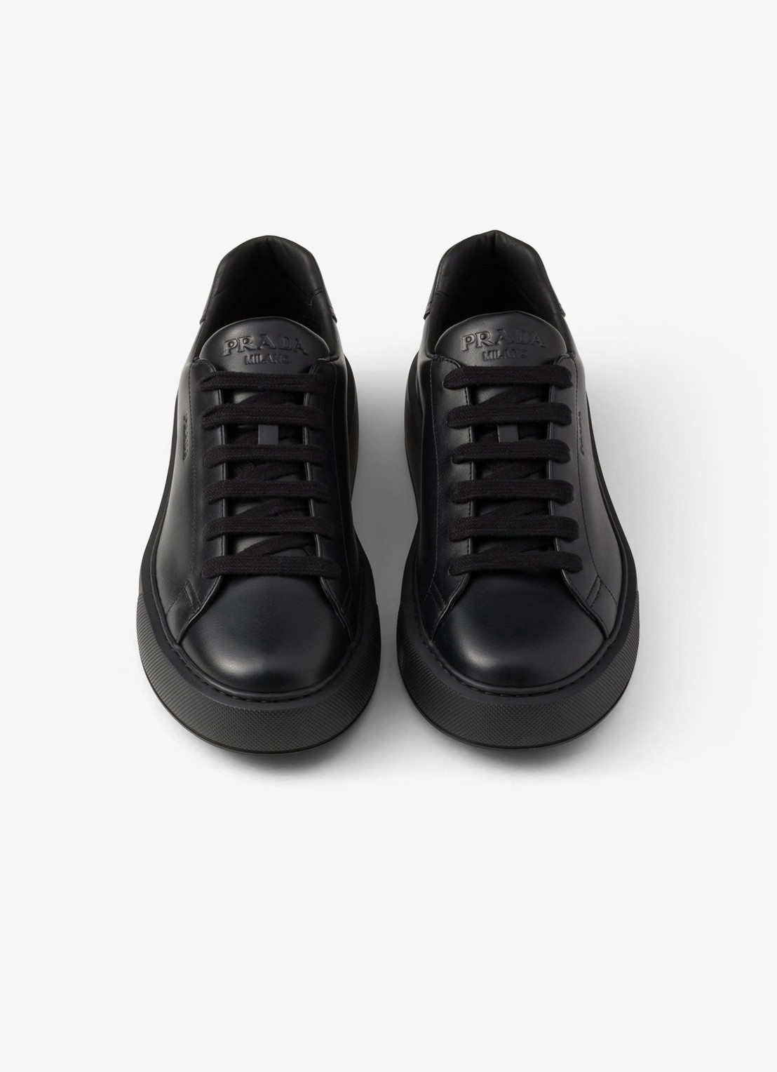 Prada Sneaker van leer - detail 2 zwart