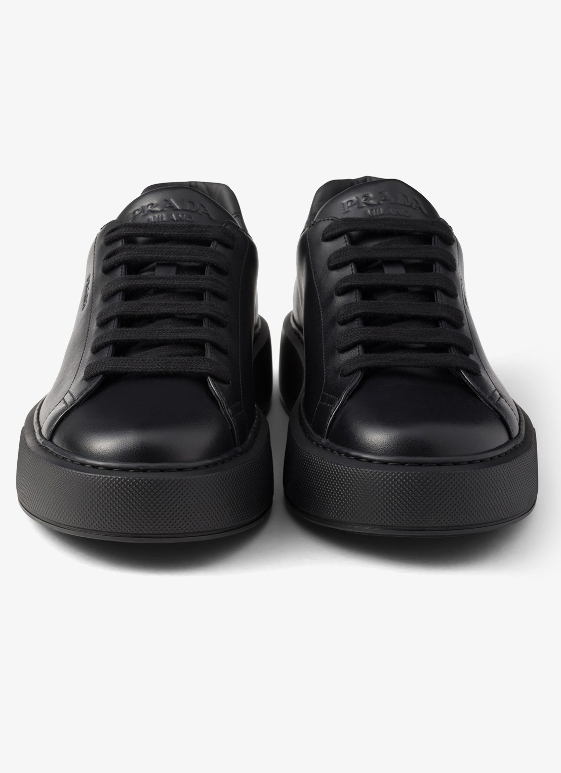 Prada Sneaker van leer - detail 4 zwart