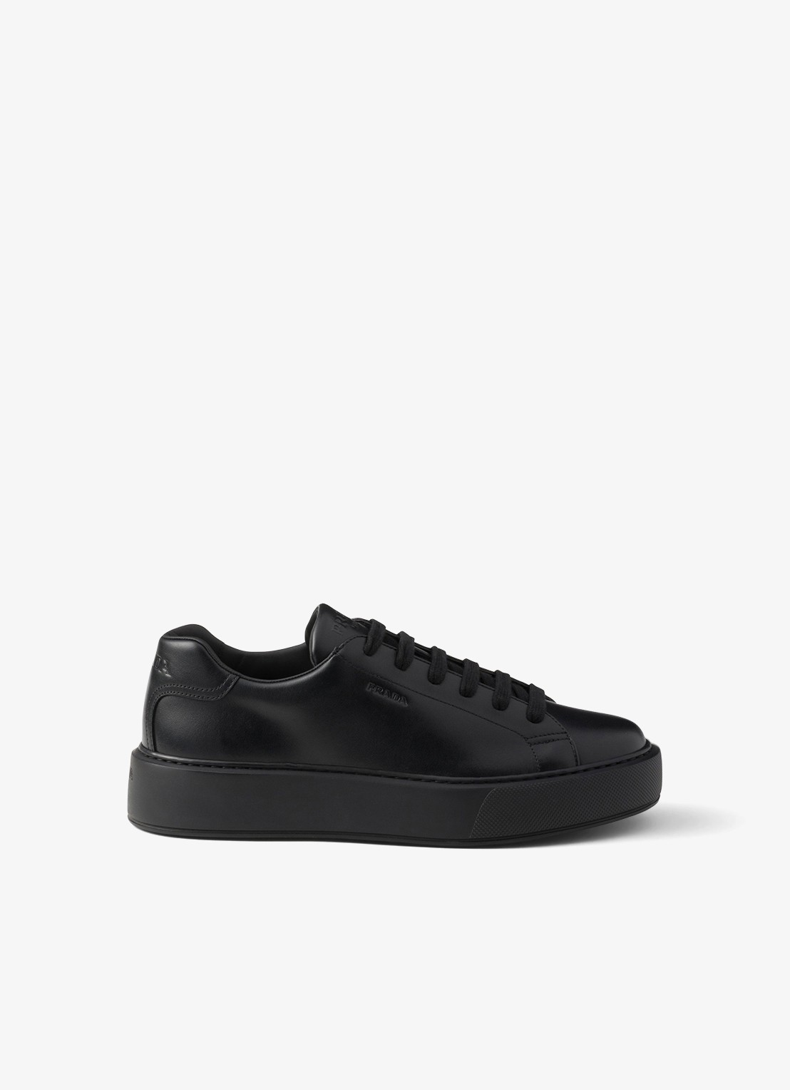 Prada Sneaker van leer - voorkant 6 zwart