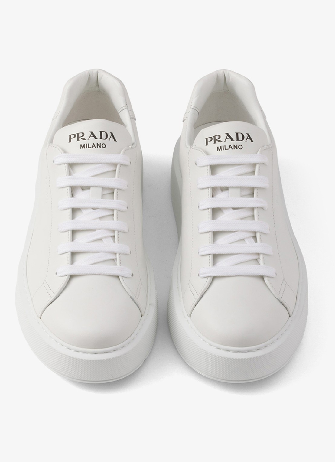 Prada Sneaker van leer - detail 3 wit