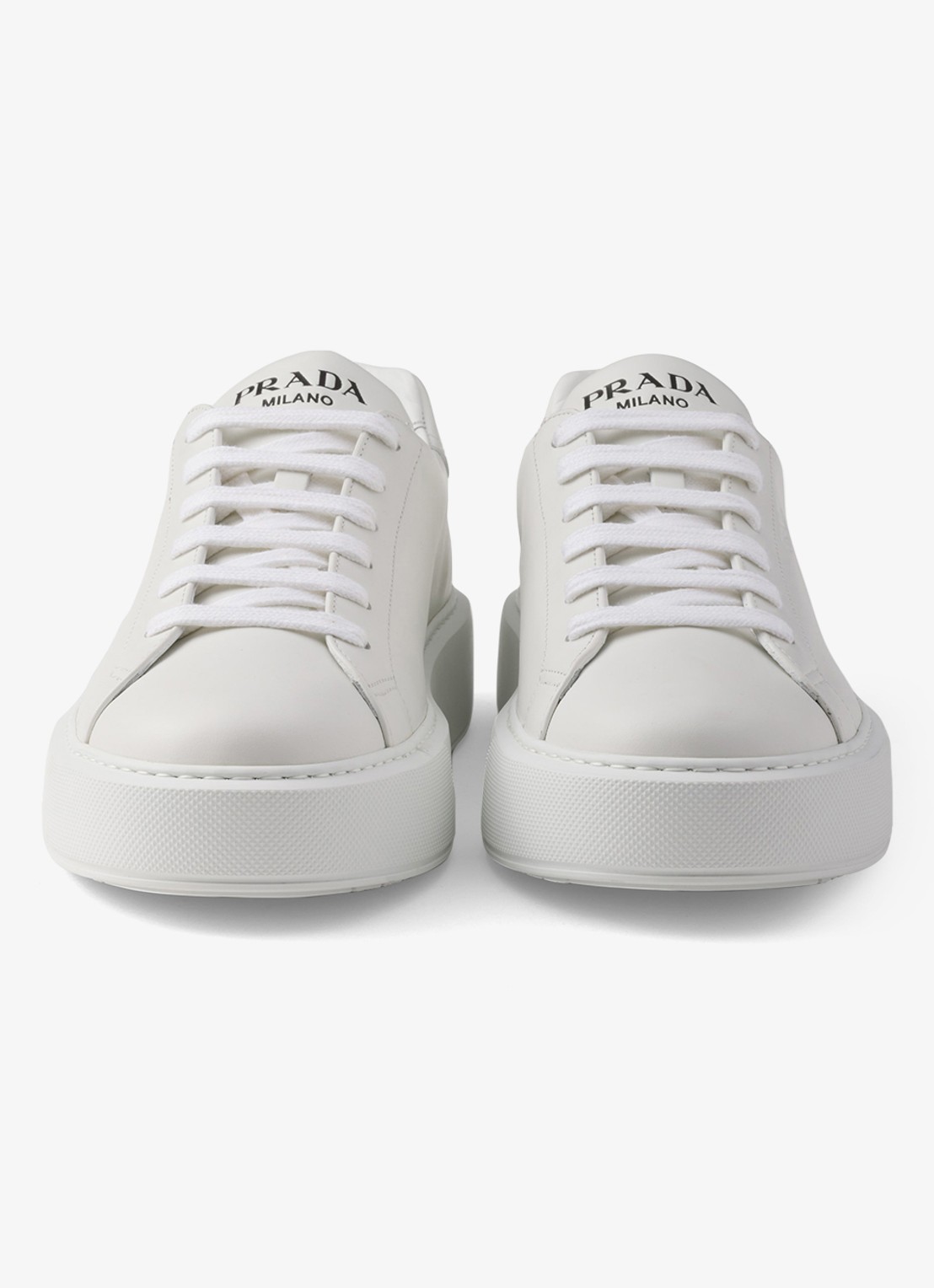 Prada Sneaker van leer - detail 4 wit