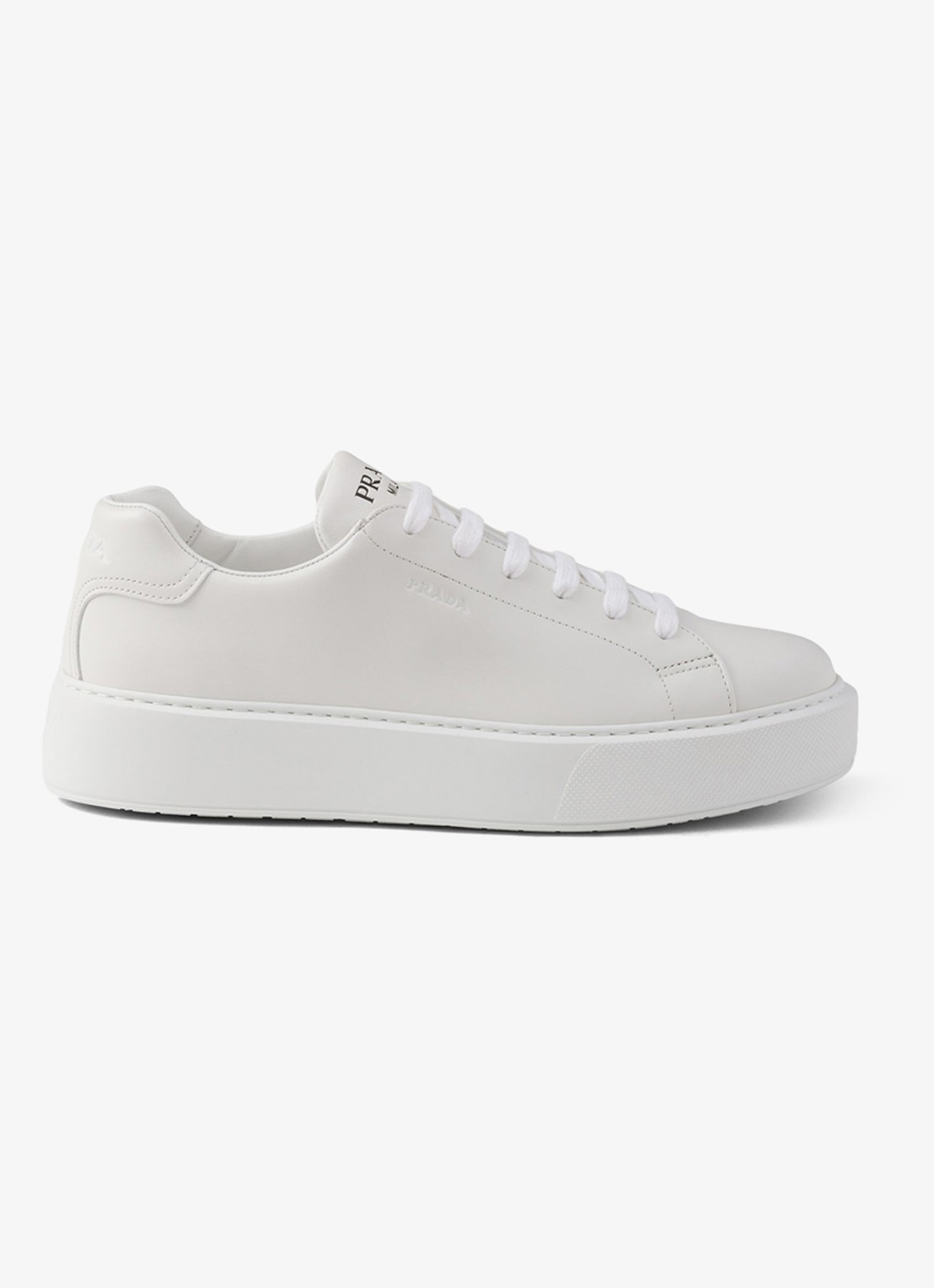 Prada Sneaker van leer - voorkant 2 wit