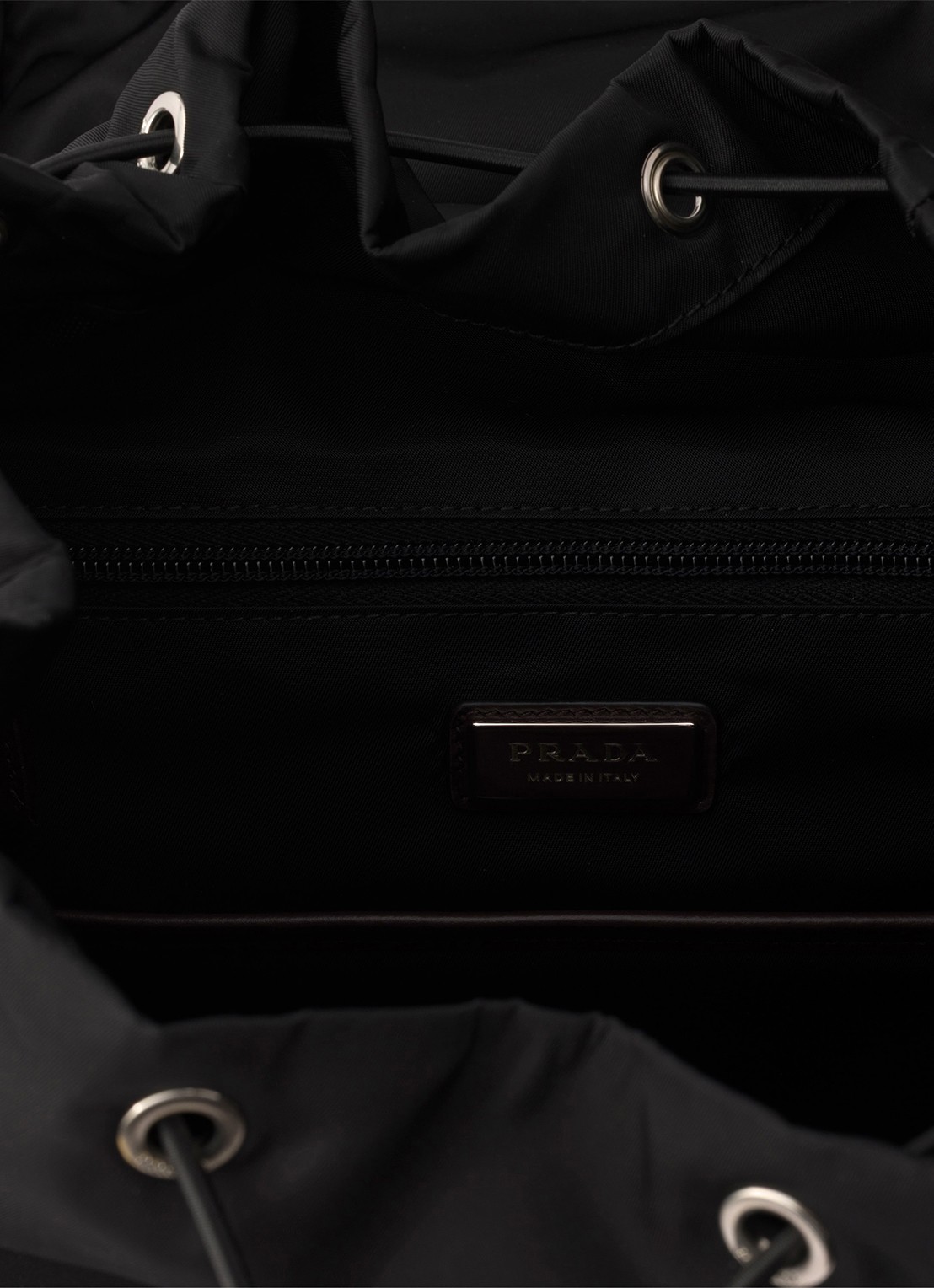 Prada Speedrock Re-Nylon rugzak met leren details - detail 3 zwart