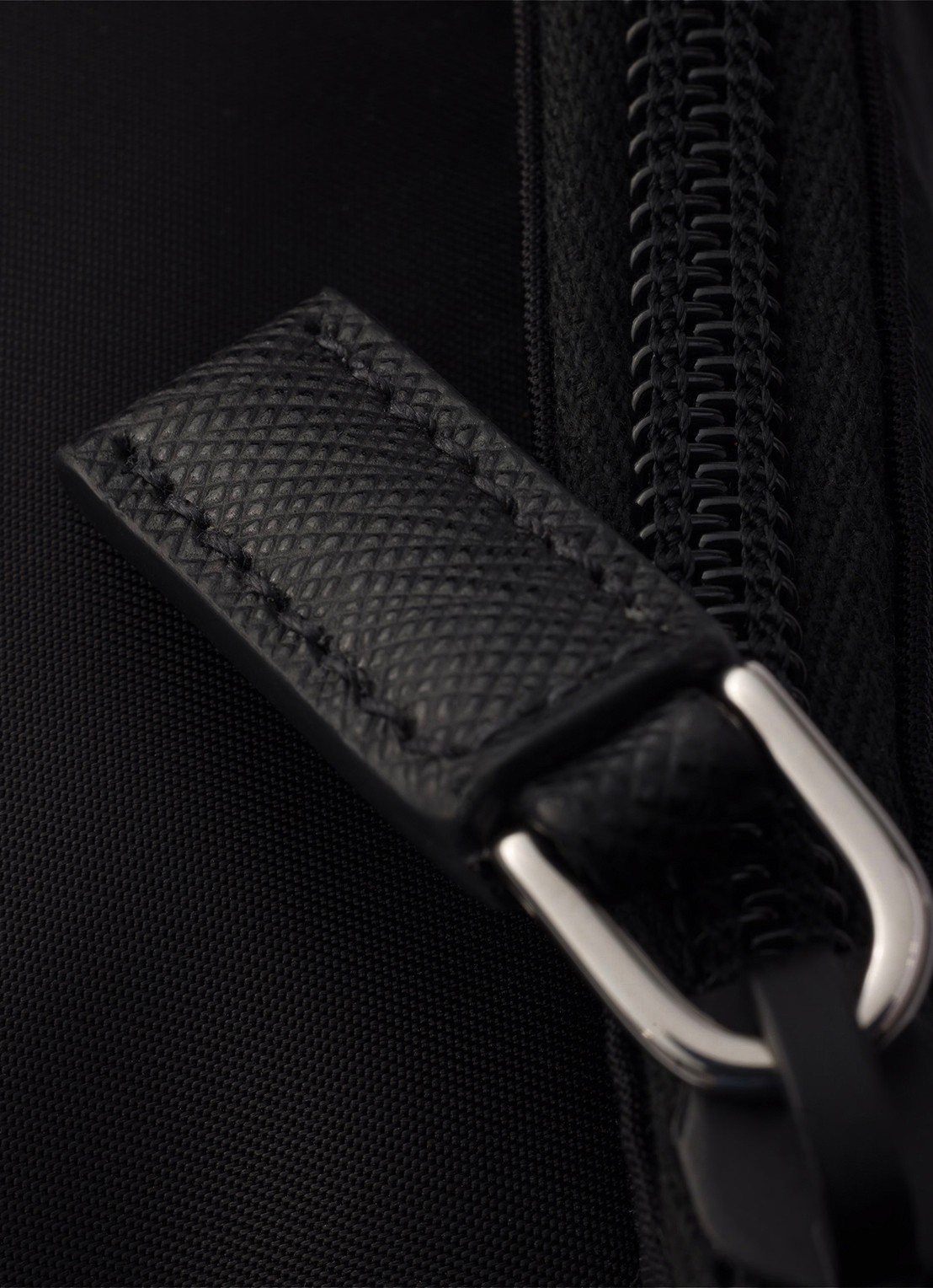 Prada Speedrock Re-Nylon schoudertas met leren details - detail 6 zwart