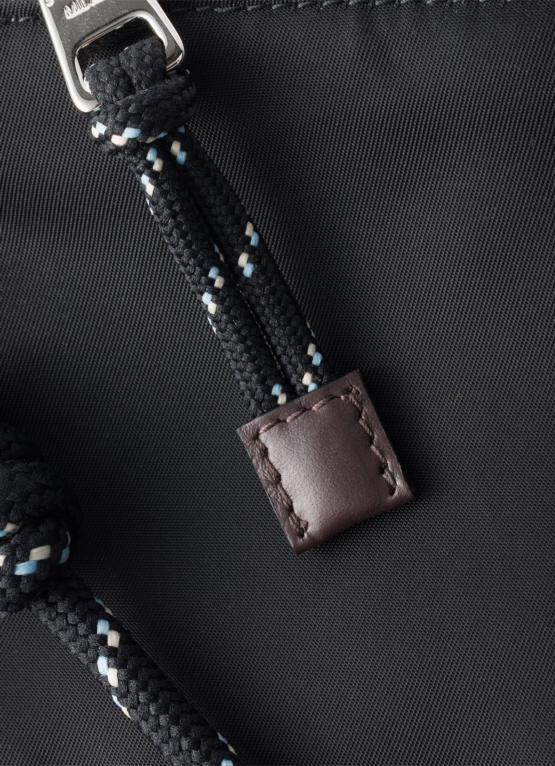 Prada Speedrock Re-Nylon telefoonhoesje met leren details en afneembare schouderriem - detail 3 zwart