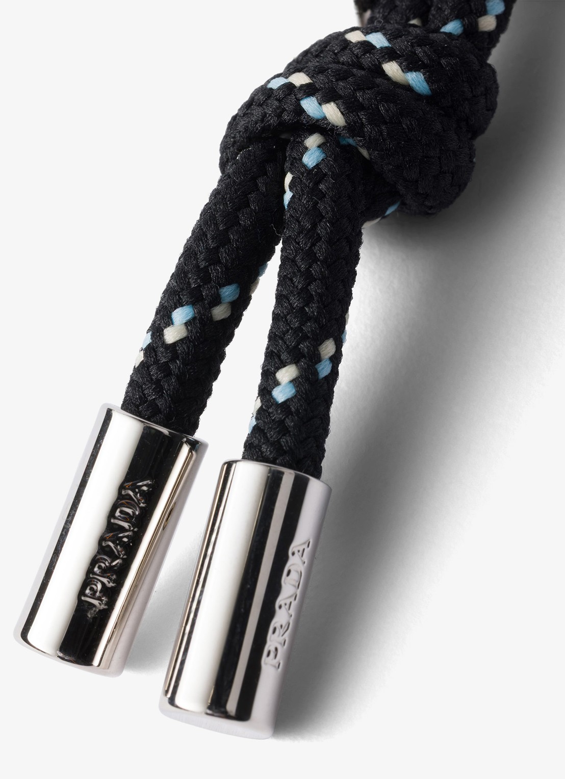 Prada Speedrock sleutelhanger met logo - detail 2 zwart