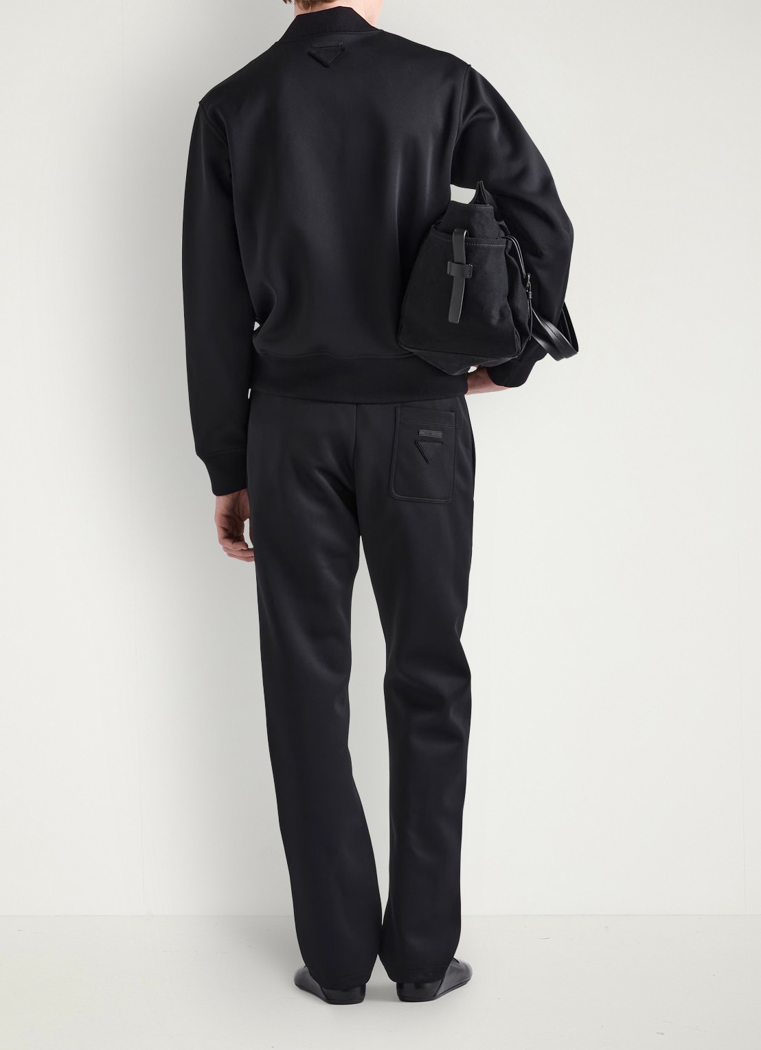 Prada Straight fit pantalon met steekzakken - achterkant 6 zwart