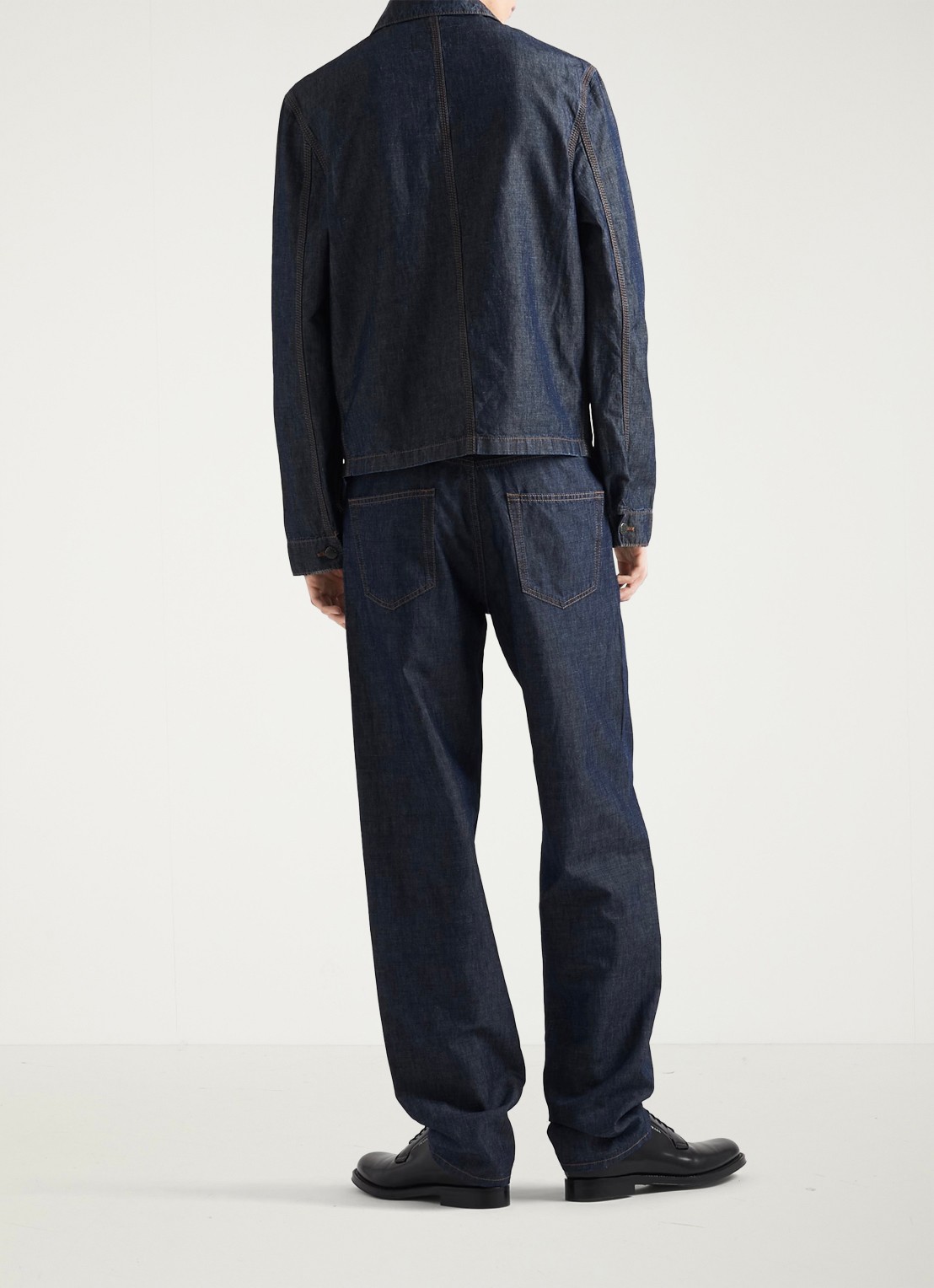 Prada Straight leg jeans met donkere wassing - detail 4 indigo