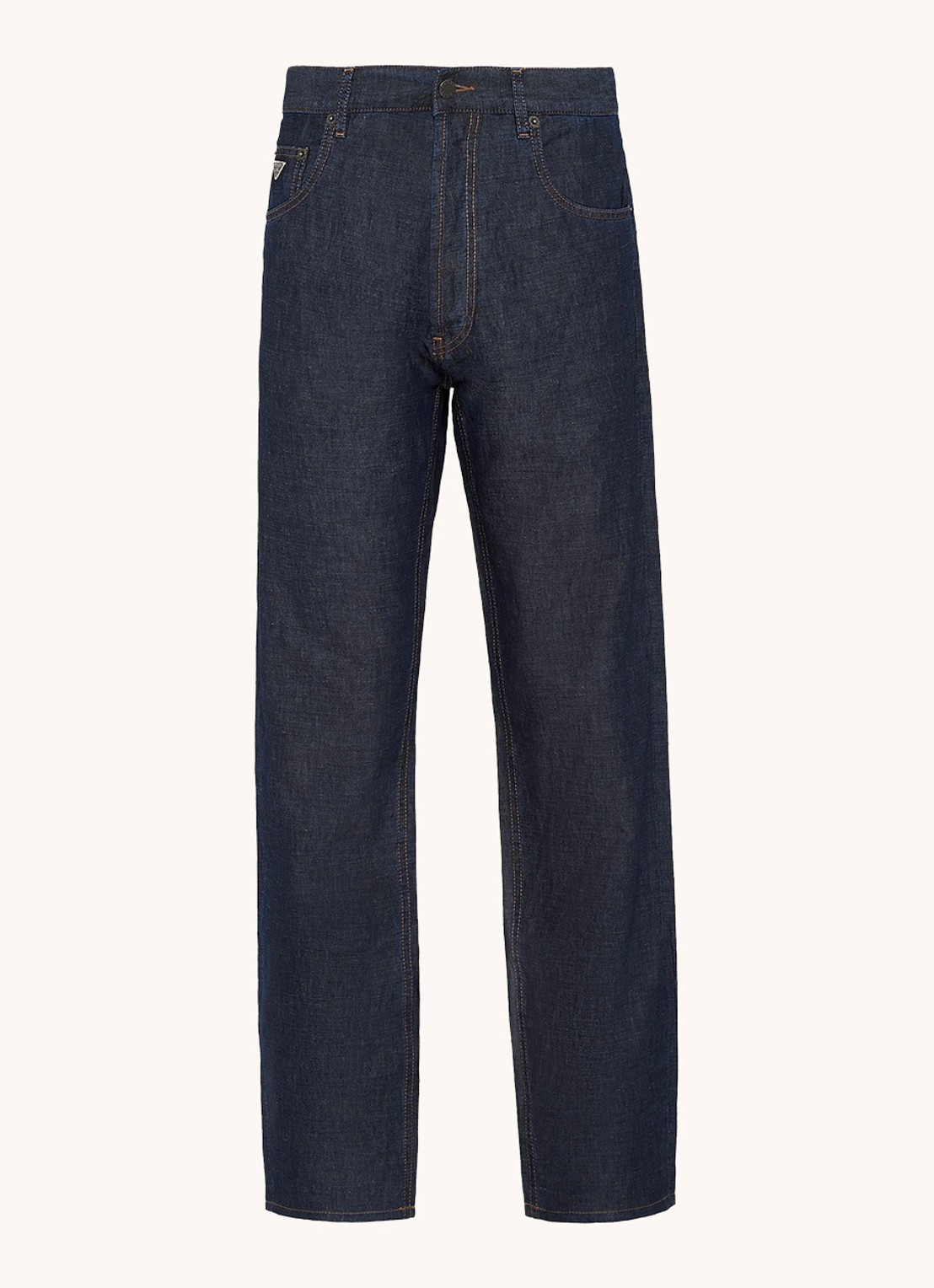 Prada Straight leg jeans met donkere wassing - voorkant 5 indigo
