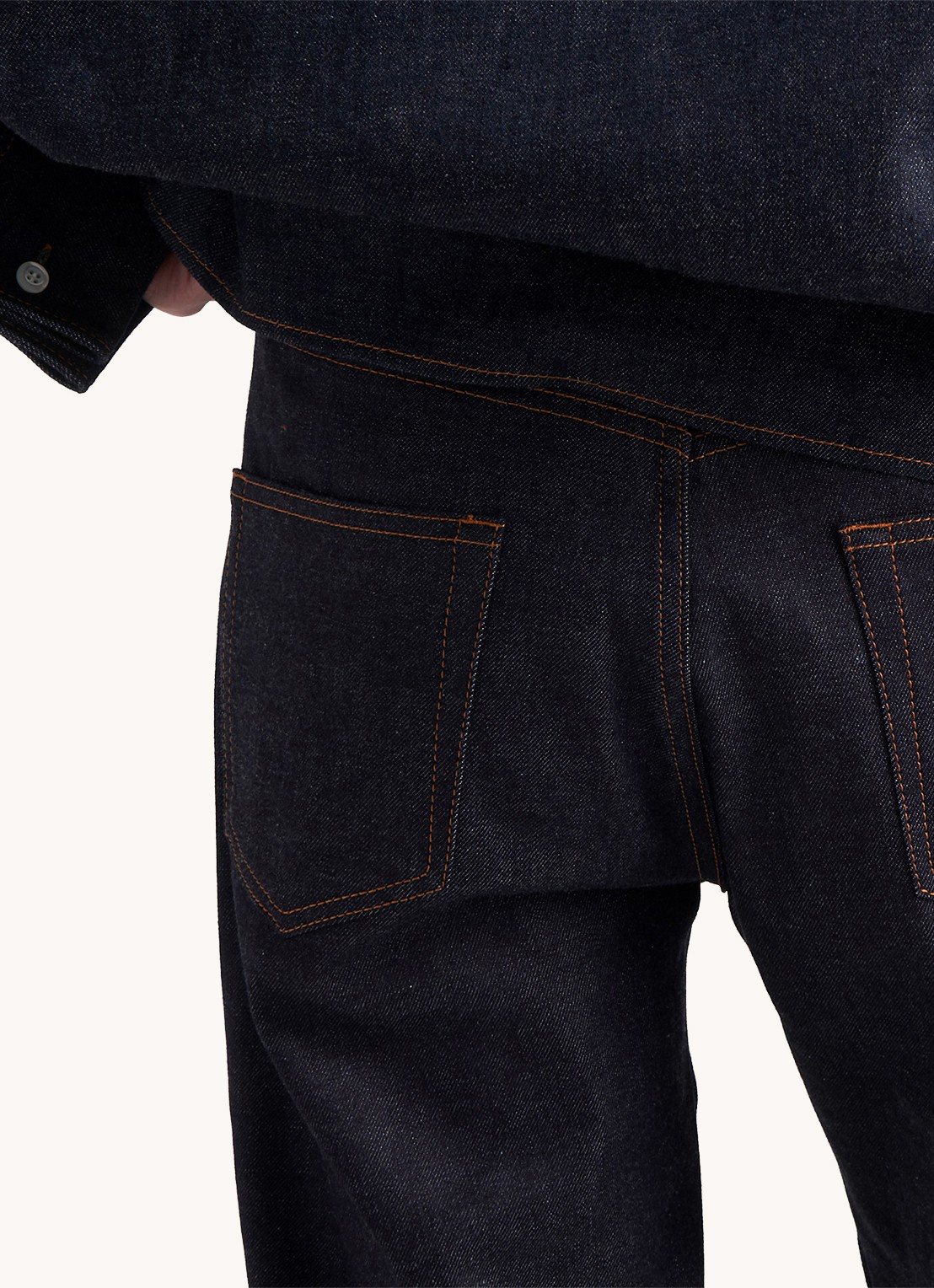 Prada Straight leg jeans met donkere wassing - detail 4 indigo