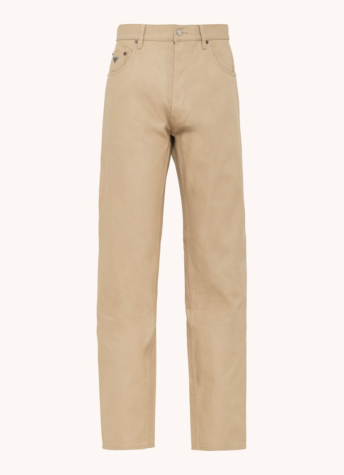 Prada Straight leg jeans met gekleurde wassing - voorkant 4 beige