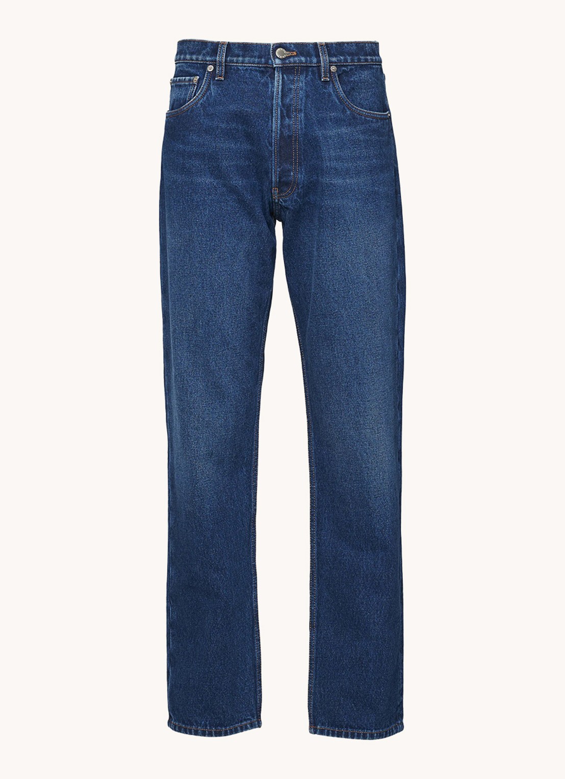 Prada Straight leg jeans met medium wassing - voorkant 2 indigo