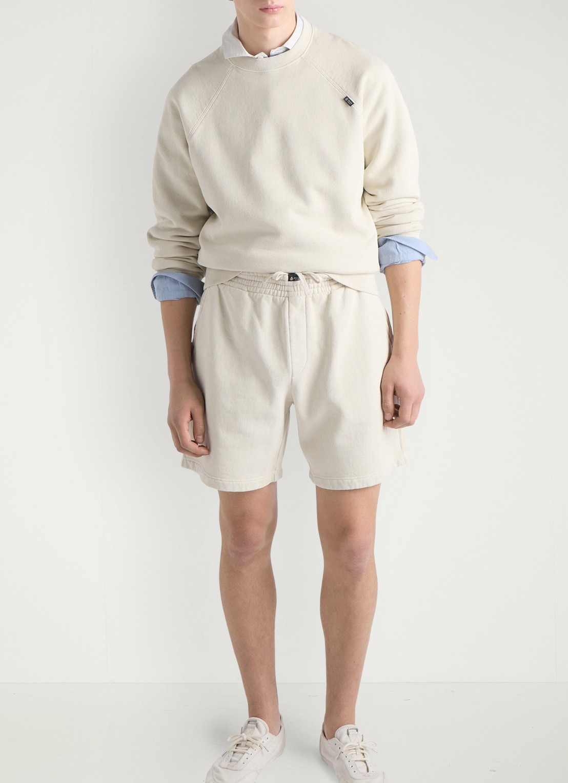 Prada Sweater met ronde hals - detail 4 gebroken wit
