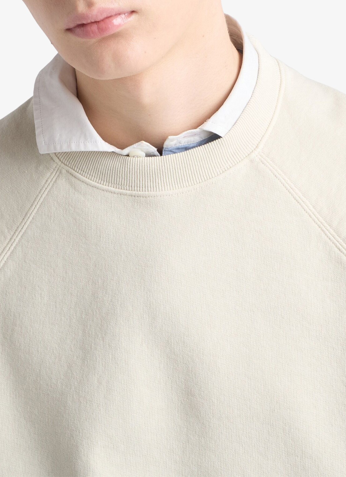 Prada Sweater met ronde hals - detail 5 gebroken wit