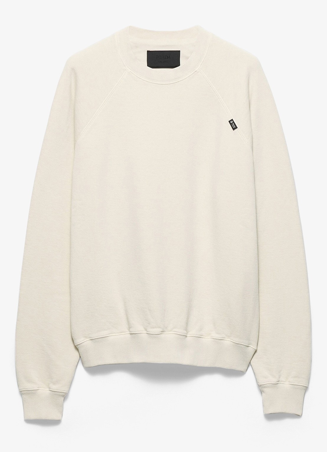 Prada Sweater met ronde hals - voorkant 2 gebroken wit