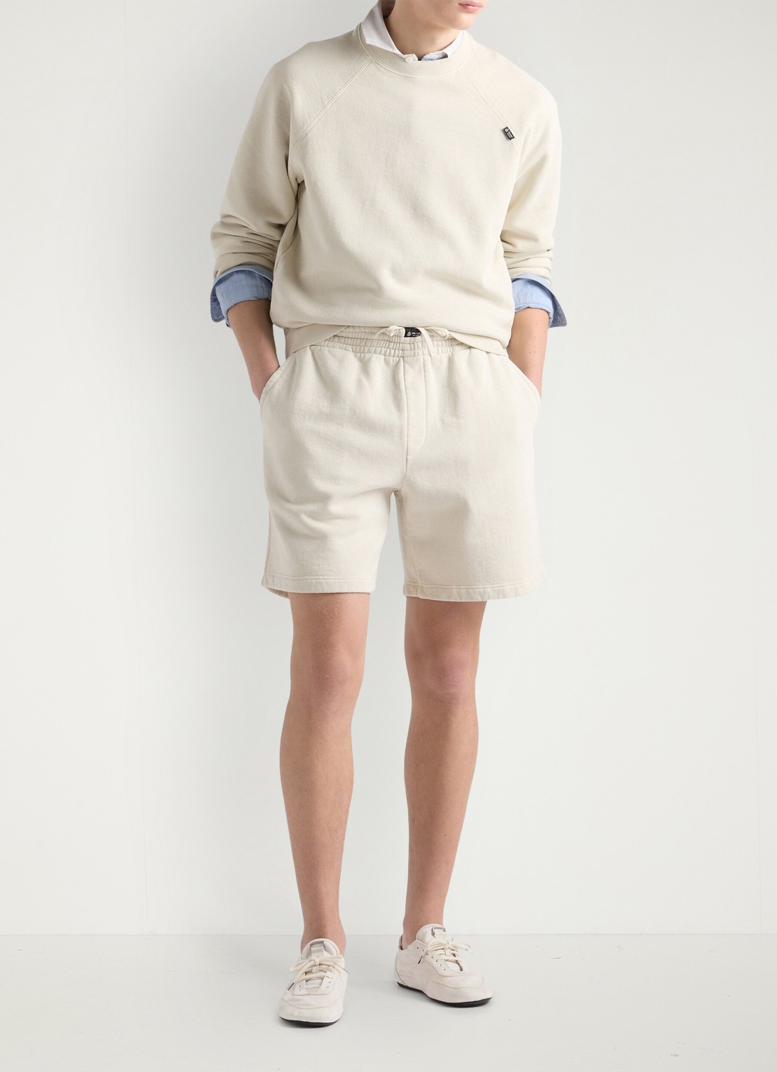 Prada Sweater met ronde hals - voorkant 3 gebroken wit