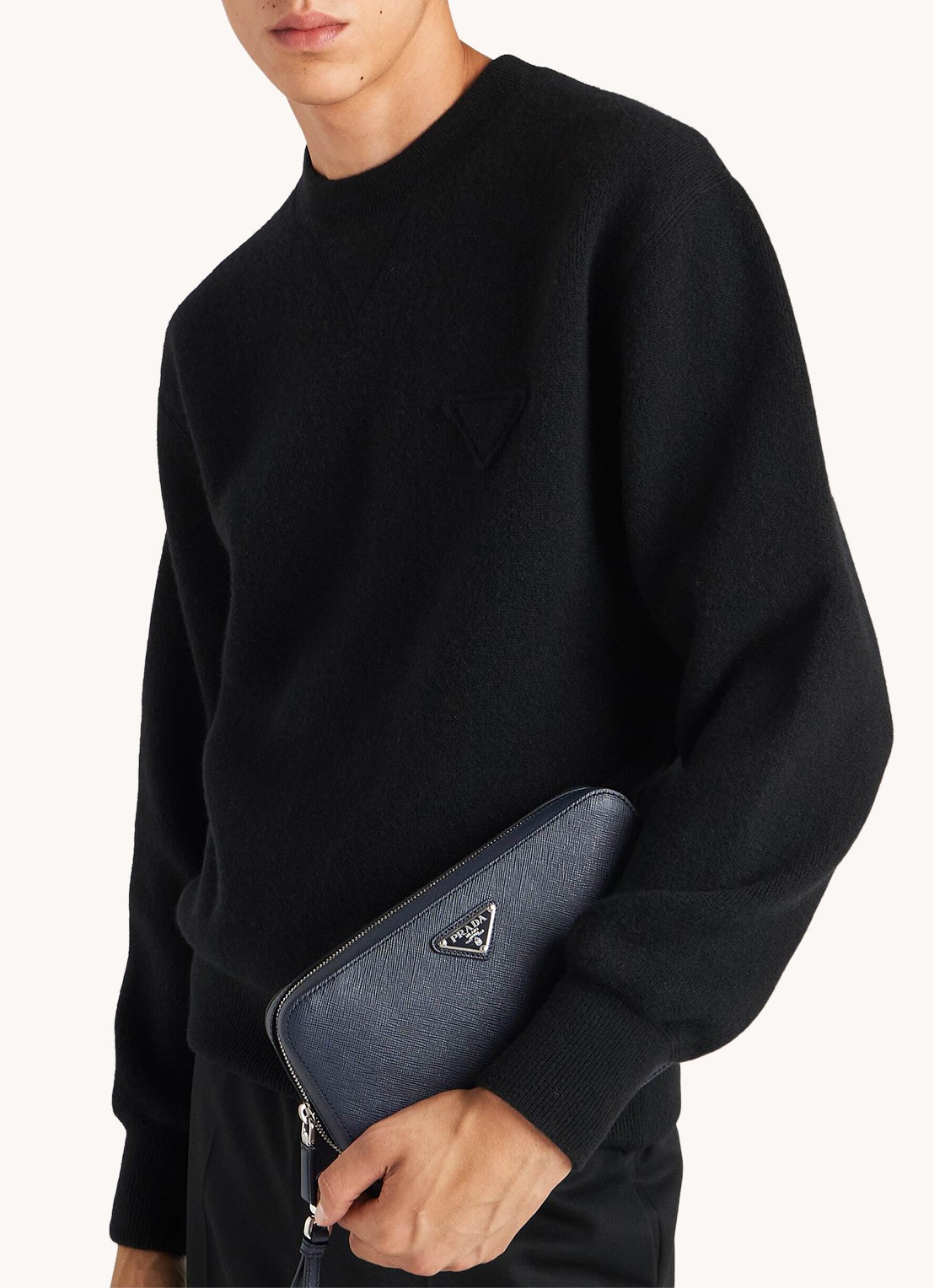Prada Sweater van kasjmier - achterkant 3 zwart