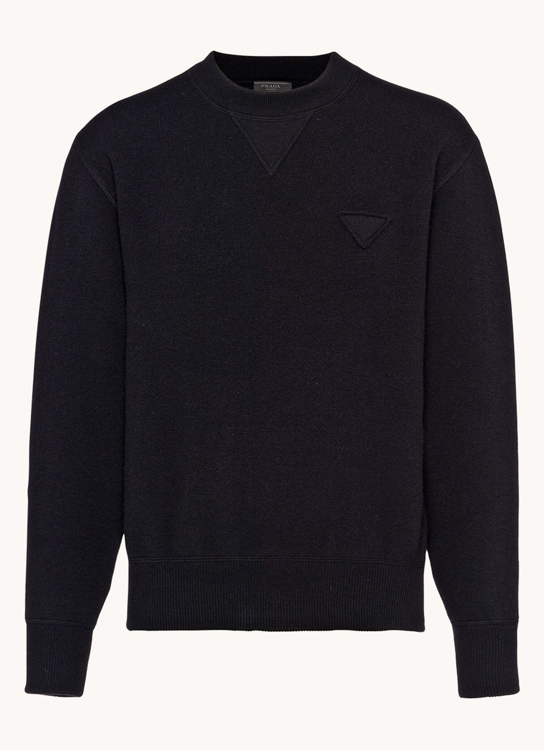 Prada Sweater van kasjmier - voorkant 4 zwart
